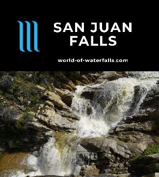 San Juan Falls is a small temporary falls that's hard to get a good look at, but it's quite close to the Ortega Highway by the Ortega Oaks Candy Store.
