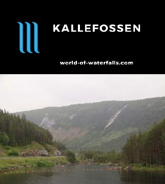 Kallefossen is a thinly-sloping waterfall easily seen from the Rv9 in Setesdal Valley's north-central section near the small town of Valle in Agder, Norway.