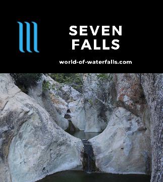 Seven Falls are a series of small seasonal waterfalls and punchbowl-like pools on Mission Creek that seemed like one of the most popular spots in Santa Barbara.