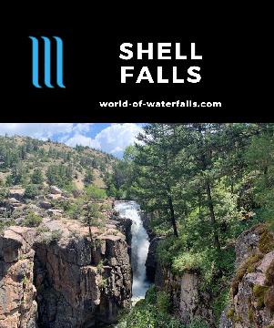 Shell Falls was an easy-to-visit waterfall, which formed from an ancient fault that shifted the bedrock and changed Shell Creek's course to its 75ft drop.