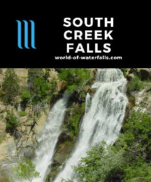 South Creek Falls is an attractive and easy-to-visit 120ft roadside waterfall on Road 99 a short distance west of the bridge over the famed Kern River.