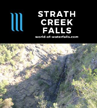 Strath Creek Falls is a fleeting 50m waterfall seen on a short walk in the Mt Disappointment State Forest in the Murrindindi Shire in Central Victoria.