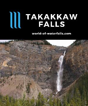 Takakkaw Falls is a 380m high (258m free-falling) waterfall that is the tallest and my favorite of the Canadian Rockies in Yoho National Park near Lake Louise.