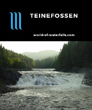 Teinefossen is a photogenic, easy-to-visit waterfall on the Tøvdal, which we stumbled upon while seeking out Flakkefossen in Birkeland, Agder County, Norway.