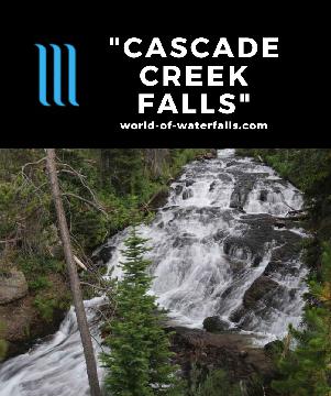'Cascade Creek Falls' is an informal name for this sliding waterfall in Yellowstone's Bechler Area that I stumbled upon near the Cascade Creek Trailhead.