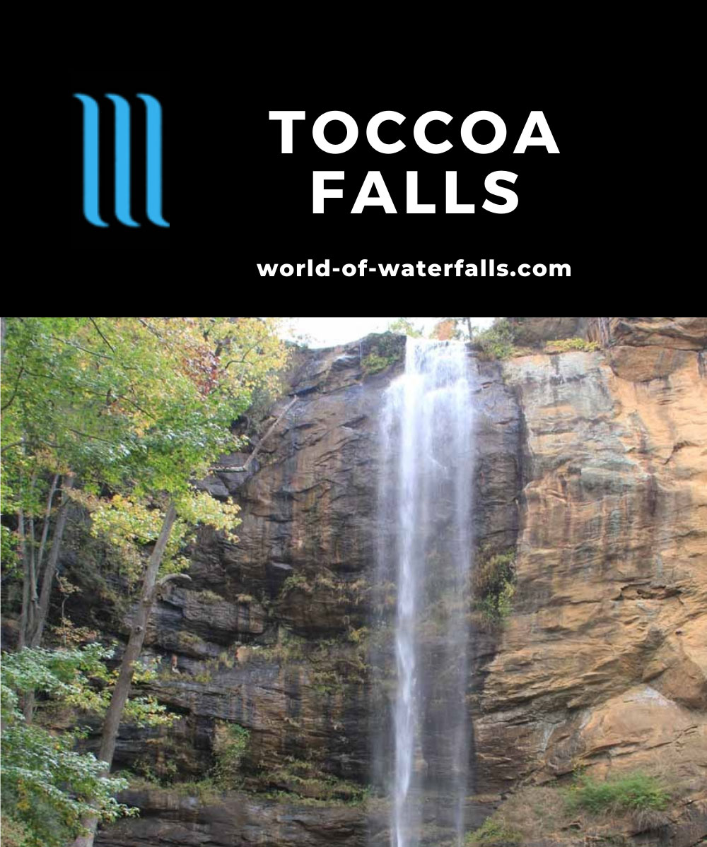 Toccoa Falls - Tall Waterfall in a College Campus in Georgia