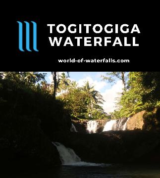 The Togitogiga Waterfall (or Togitogiga Falls) is a 2-drop waterfall that we visited for free as it was in O Le Pupu'pue National Park on Upolu Island, Samoa.