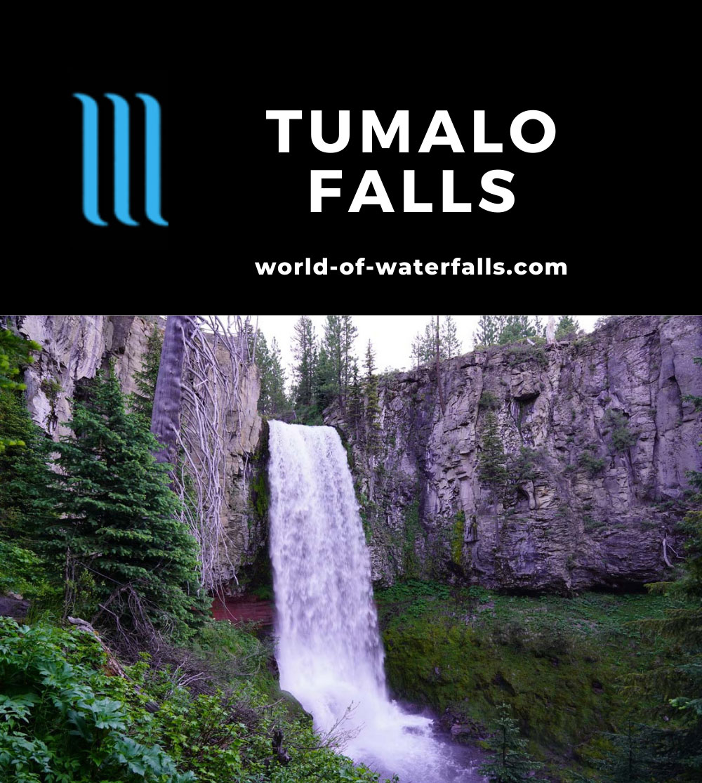 Tumalo Falls - A Classic Rectangular Waterfall near Bend