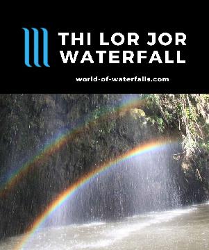 The Thi Lor Jor Waterfall was a bonus waterfall because we noticed it as an incidental attraction on a river journey deep in the Umphang Wildlife Sanctuary.