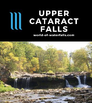Upper Cataract Falls is a 45ft waterfall on Mill Creek that is one of two waterfalls in the Cataract Falls State Recreation Area west of Indianapolis, Indiana.
