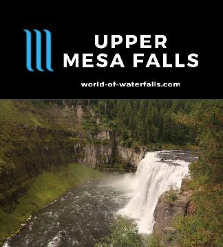 Upper Mesa Falls is a 114ft tall and 200ft wide waterfall on the Henry's Fork of the Snake River found in Eastern Idaho between Ashton and West Yellowstone.