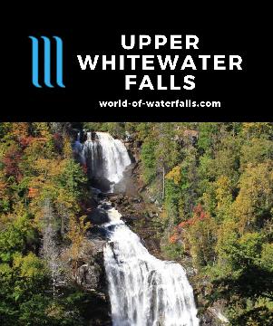 Upper Whitewater Falls is a 411ft waterfall in the Nantahala Forest that left such a lasting impression on us that it was our favorite North Carolina waterfall.