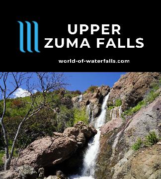 Upper Zuma Falls could very well sit on our Top 10 Southern California Waterfalls list if not for its unreliable flow meaning you'll need to time your visit