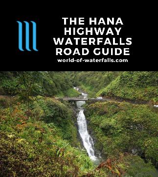 The Hana Highway Waterfalls are way too many to single out individually. So this page basically captures the known waterfalls we've seen on the Road to Hana