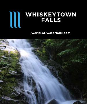 Whiskeytown Falls is a 220ft multi-tiered waterfall accessed by a 3.4-mile round-trip hike in the Whiskeytown National Recreation Area near Redding, California.
