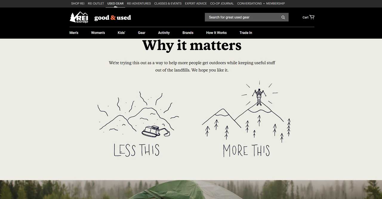 REI used gear sales are one way the co-op tries to be a good steward of the land